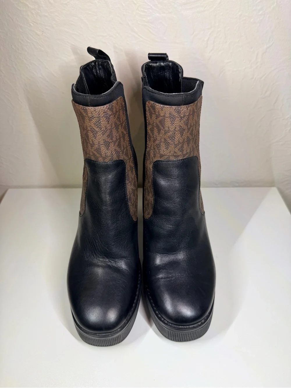 Michael Kors Black Leather Ankle Boot